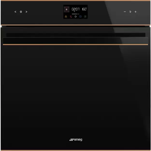 SMEG SOP6602TNR Многофункциональный духовой шкаф с пиролизом, 60 см, 10 функций, черное стекло Eclip
